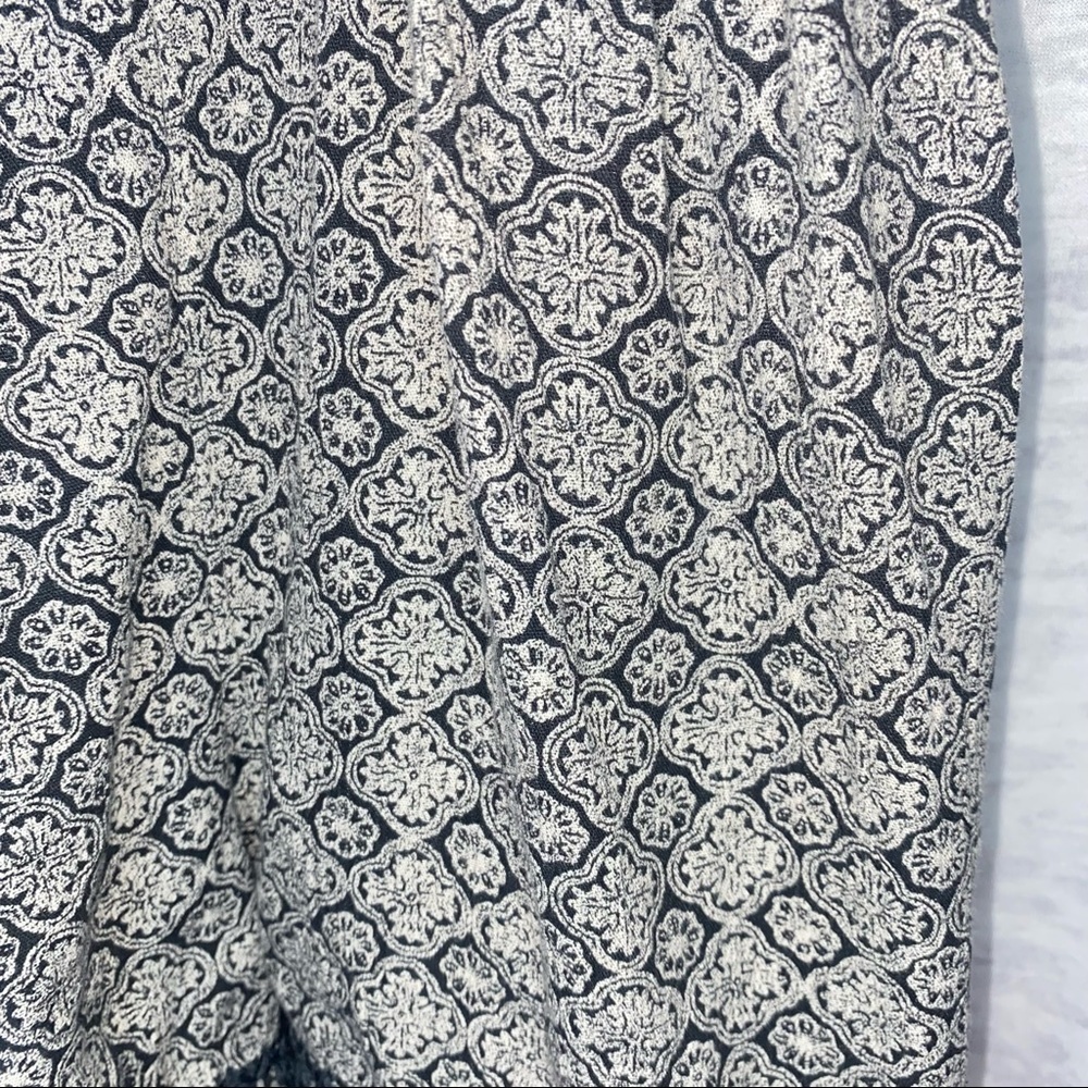 American Eagle Outfitters Boho Chic Mixed Grey Black Printed Romper Size Small - Picture 7 of 9